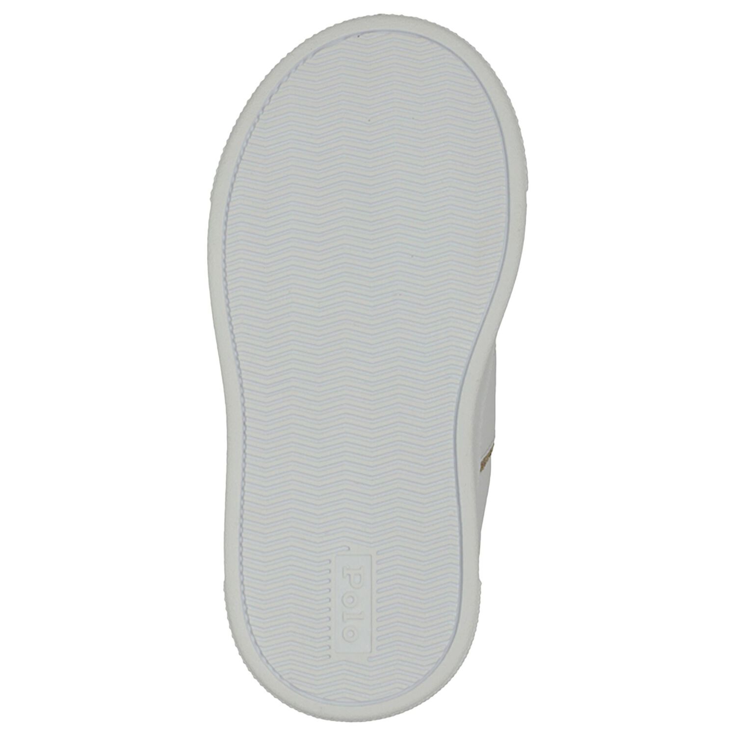 Younger Girls White & Gold Logo Trainers, 1, hi-res