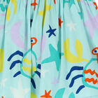 Girls Green Crab Skirt, 1, hi-res