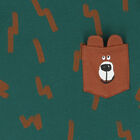 Younger Boys Green Bear Long Sleeve Top, 1, hi-res