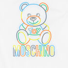 مايوه تيدي بالشعار باللون الأبيض, 1, hi-res