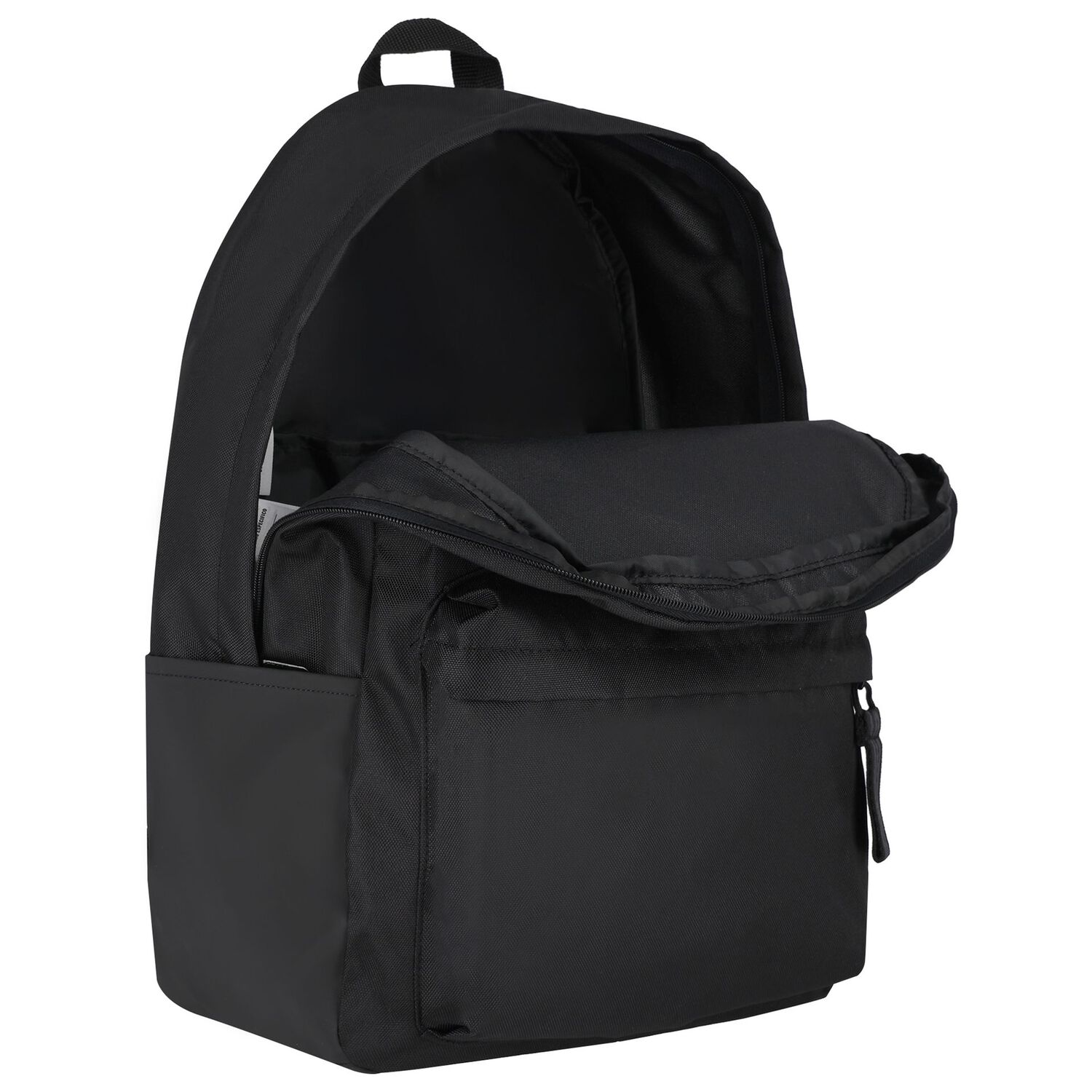 Black Smiley Logo Backpack, 1, hi-res