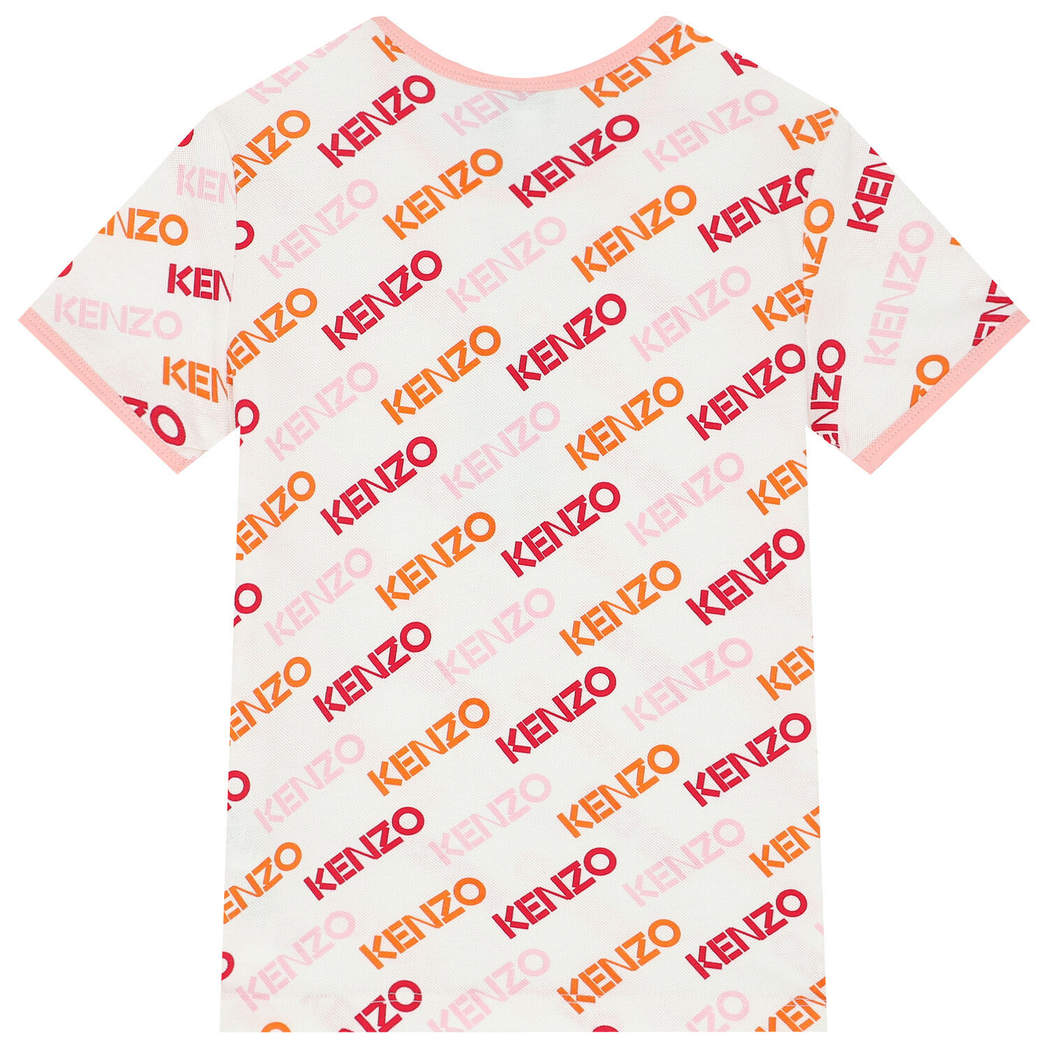 تيشيرت بالشعار باللون الأبيض للبنات, 1, hi-res