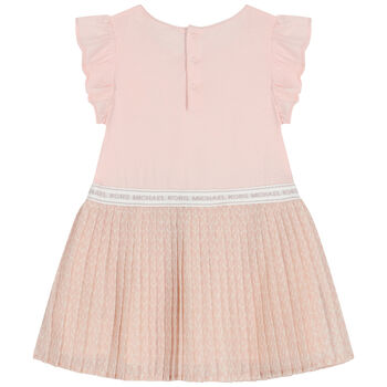 Younger Girls Pink Logo Dress