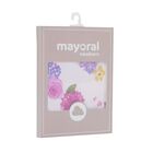  مريلة بنات بطبعة الزهور باللون الأبيض ( قطعتين), 1, hi-res