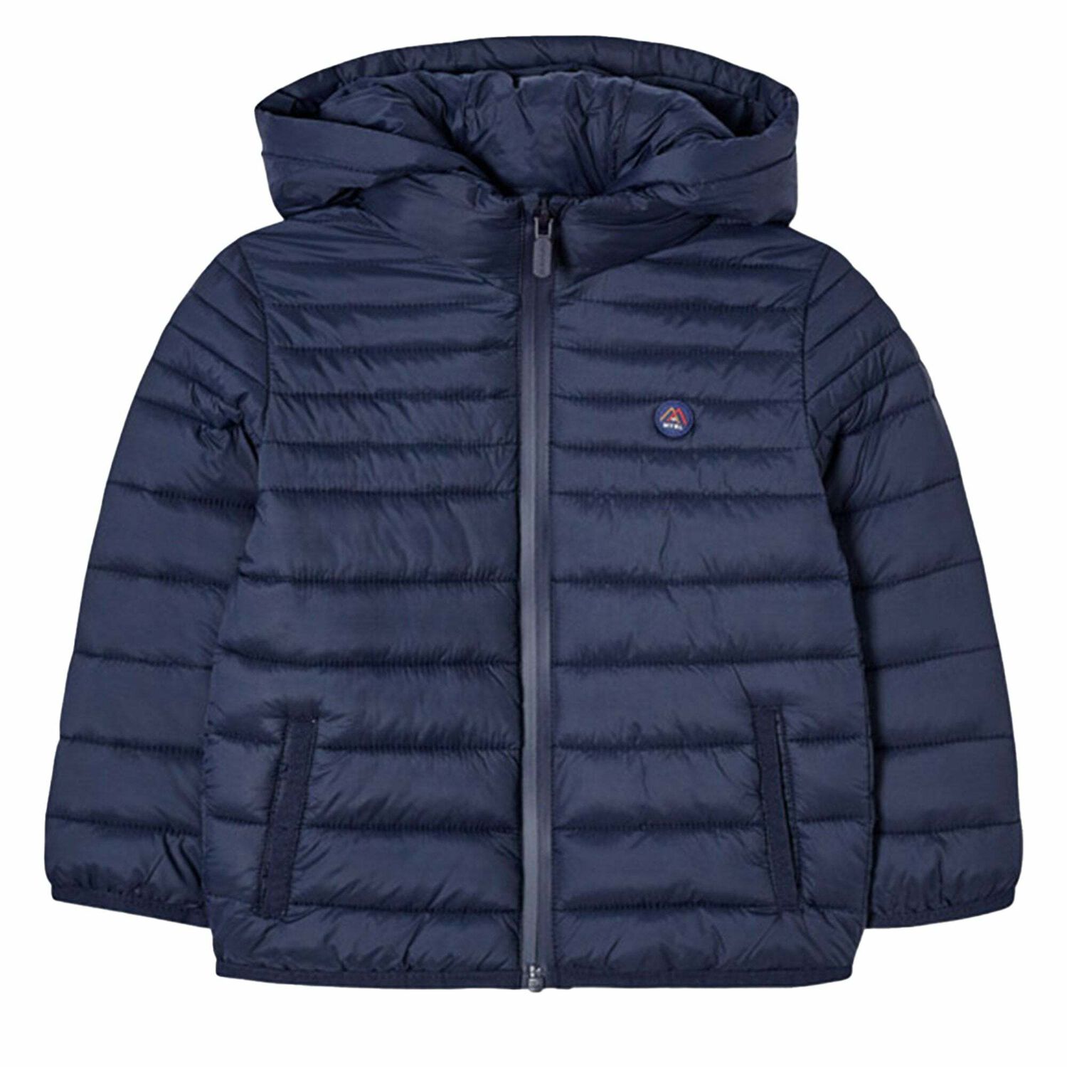 Boys Navy Blue Puffer Jacket, 1, hi-res image number null