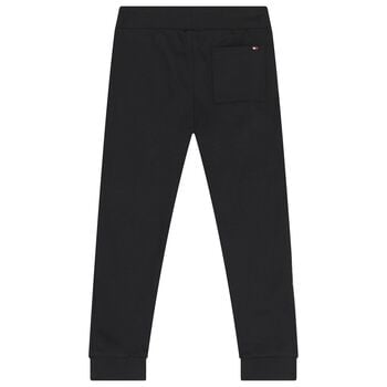 بنطلون رياضى بالشعار للاولاد باللون الاسود 