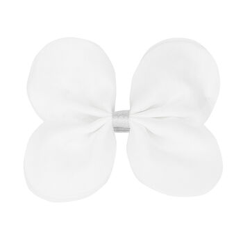 Girls White Bow Hair Clip