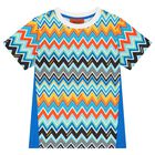 Boys Multi-Coloured Zig Zag T-Shirt, 1, hi-res
