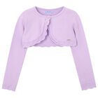 Girls Purple Bolero Knit Cardigan, 6, hi-res
