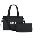 Black Logo Baby Changing Bag, 1, hi-res