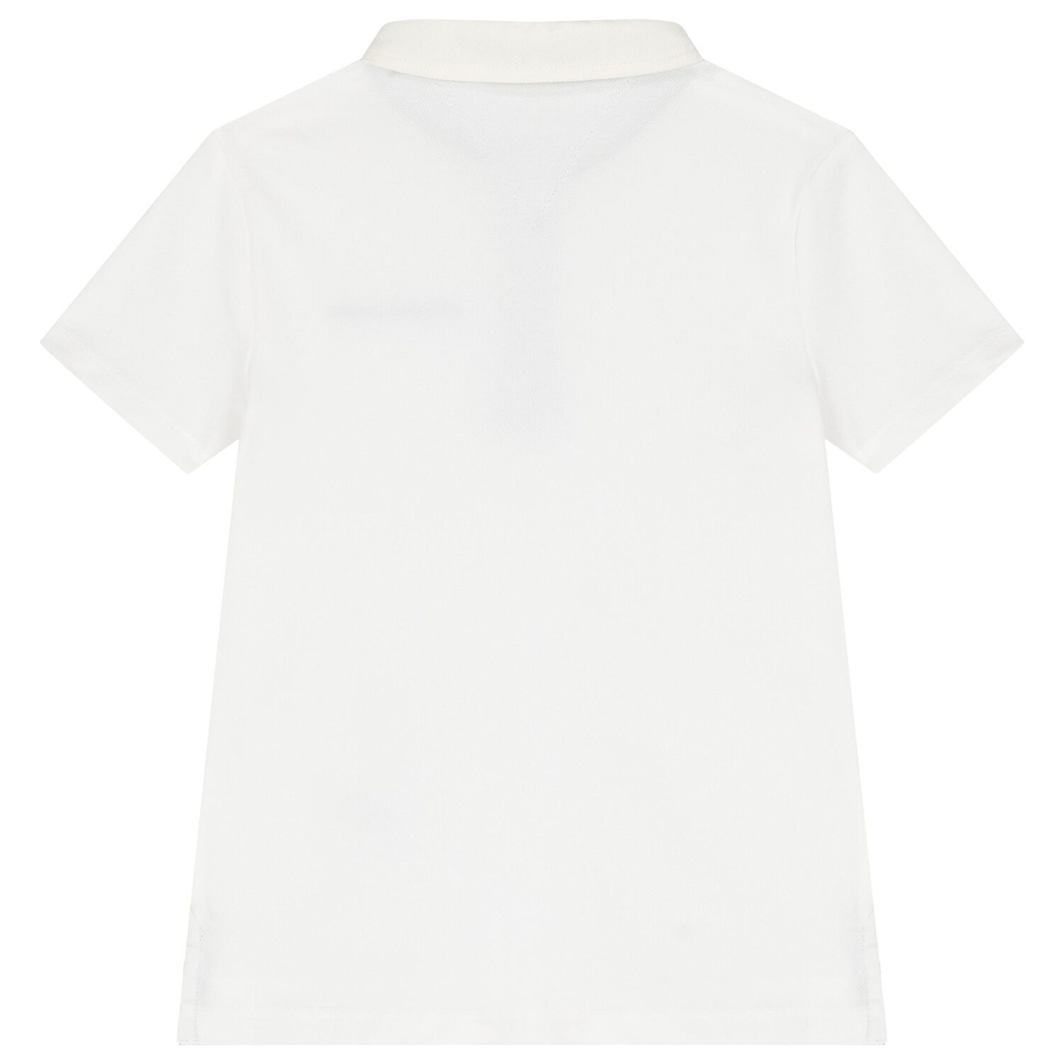 Boys White Logo Polo Shirt, 1, hi-res