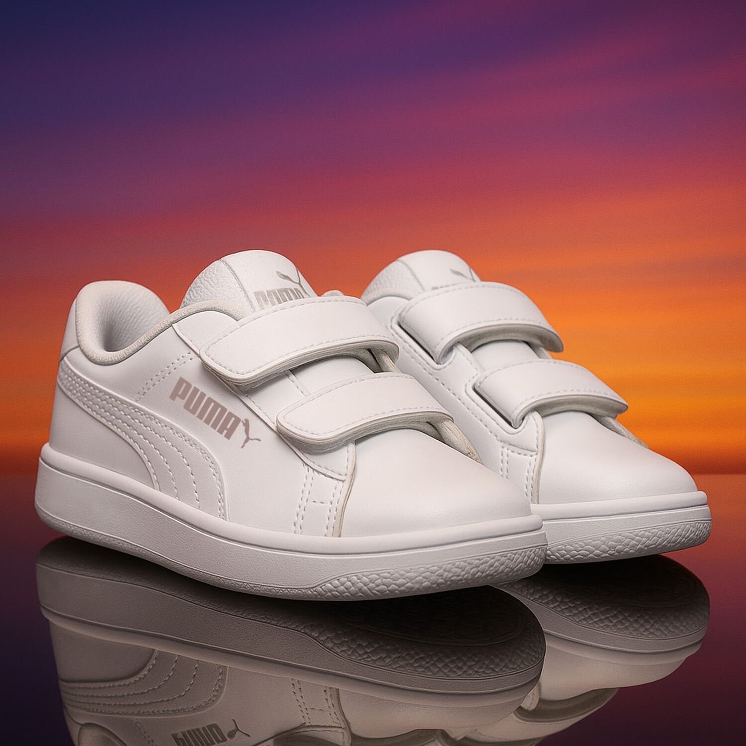 White Logo Trainers, 1, hi-res