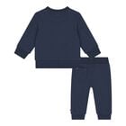 Baby Boys Navy Blue Logo Tracksuit, 1, hi-res