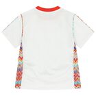 تيشيرت بنات بالشعار باللون الابيض , 1, hi-res