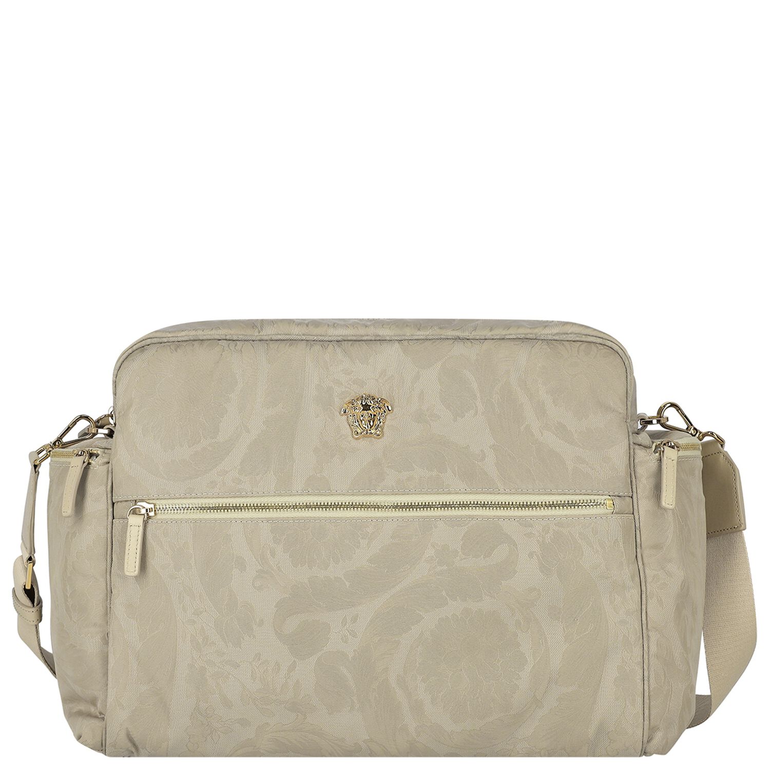 Beige Medusa Logo Baby Changing Bag, 2, hi-res image number null