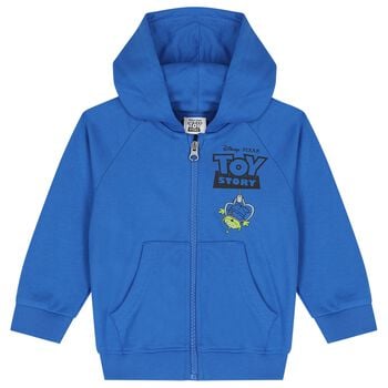 Boys Blue Toy Story Disney Hooded Zip Up Top