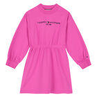 فستان بالشعارباللون الزهري , 2, hi-res