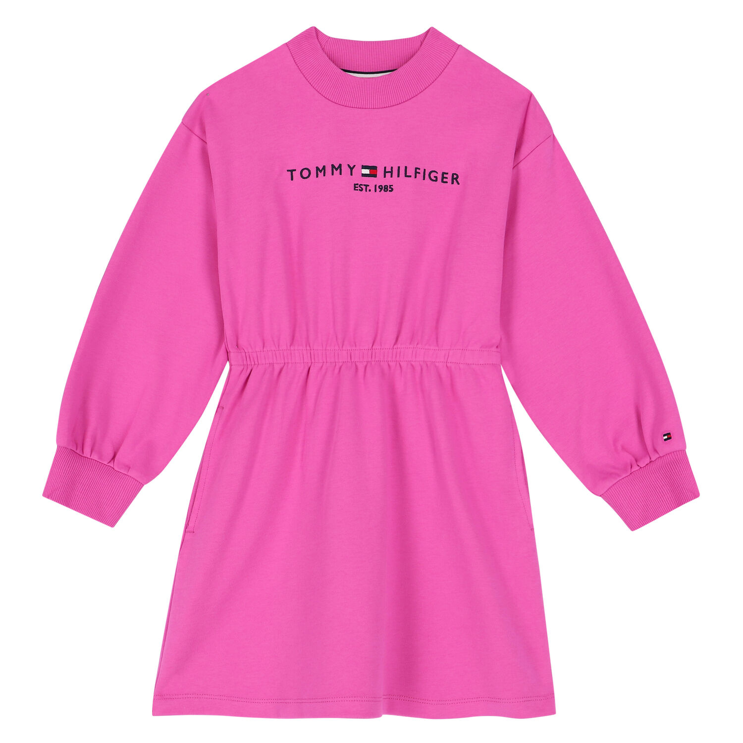 فستان بالشعارباللون الزهري , 2, hi-res