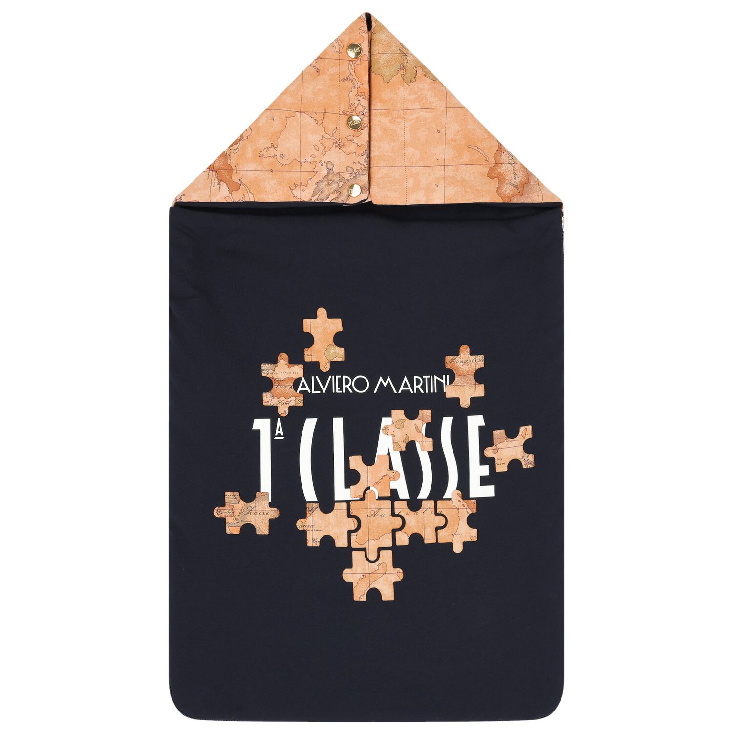 مدس  بطبعة خريطة باللون الأزرق والبيج , 1, hi-res image number null