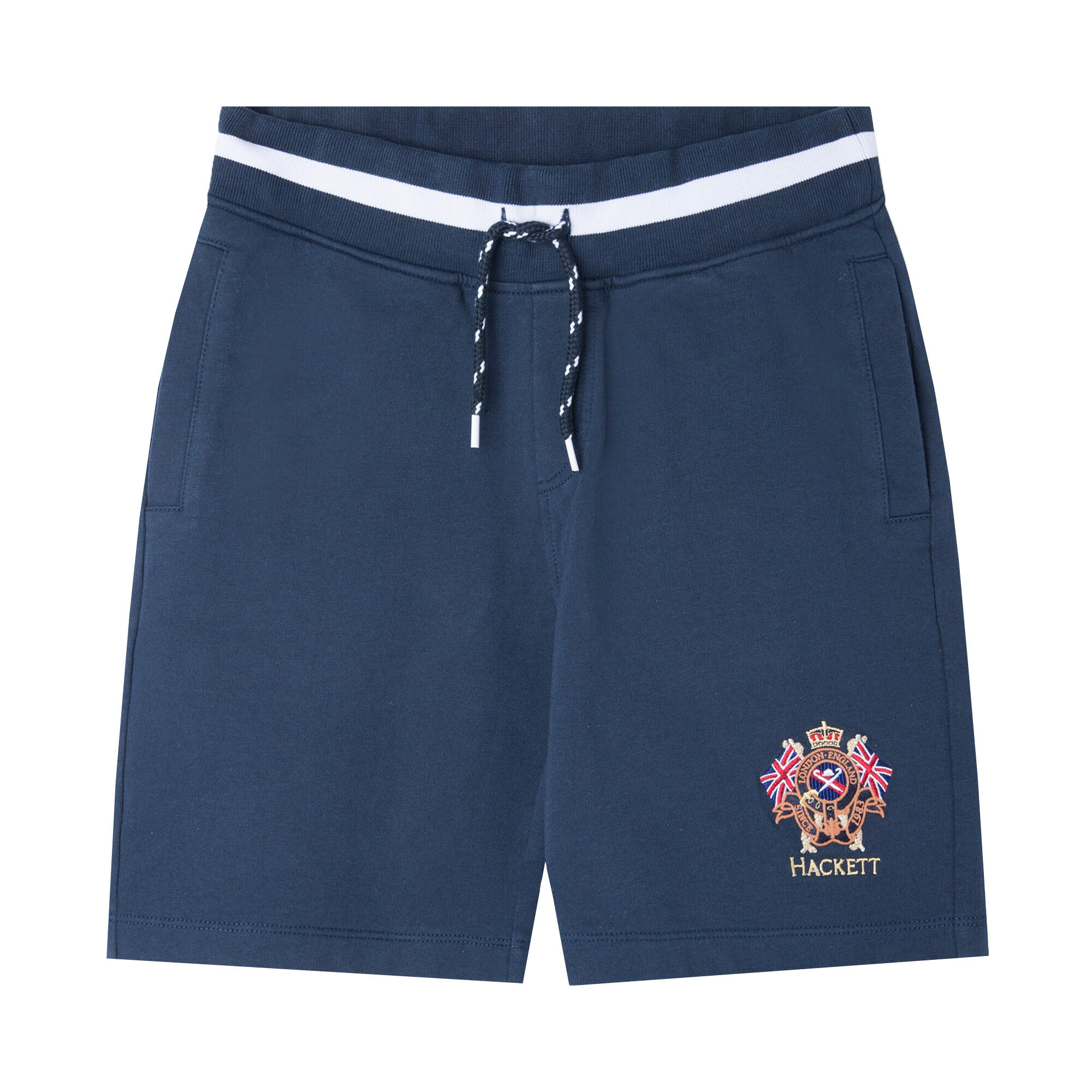 Hackett London Boys Navy Crest Cotton Shorts Junior Couture UAE