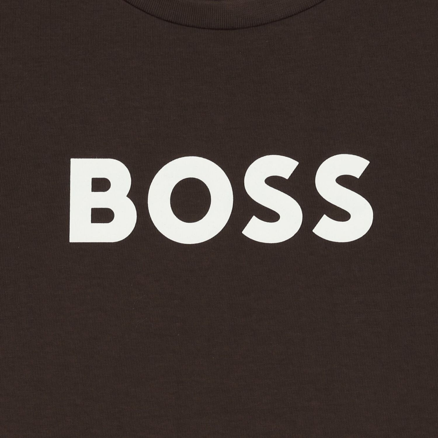 Boys Mini Me Brown Logo T-Shirt, 3, hi-res