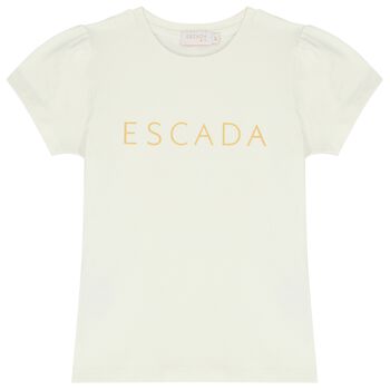 Girls Ivory Logo T-Shirt