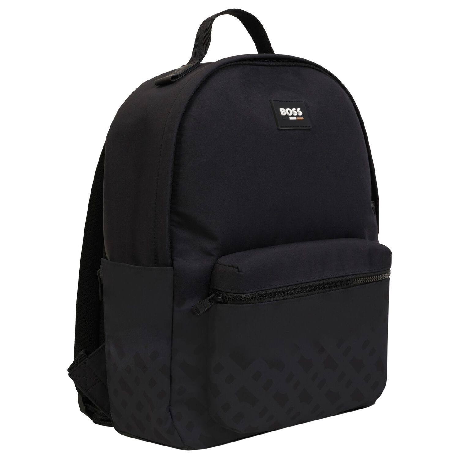 Boys Black Logo Backpack, 1, hi-res image number null