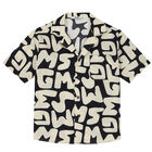 Boys Black & Ivory Logo Shirt, 1, hi-res