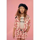 توب بالشعار باللون الوردى للبنات, 1, hi-res