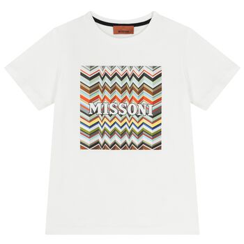 Boys White Logo T-Shirt
