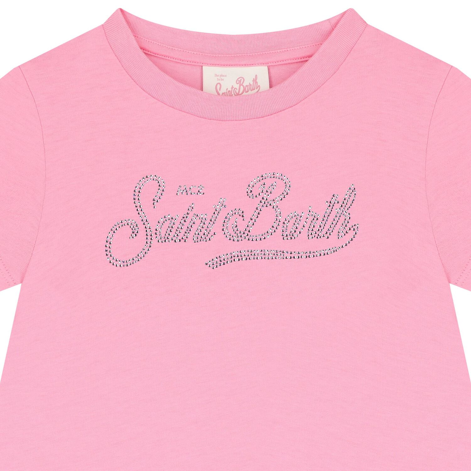 فستان كريستال للبنات باللون الوردى, 1, hi-res