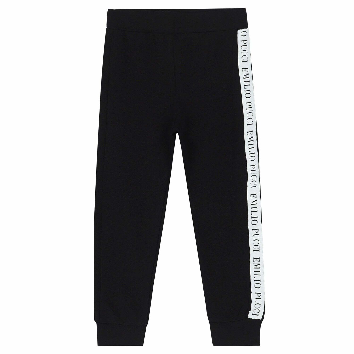 Girls Black & White Logo Leggings, 1, hi-res