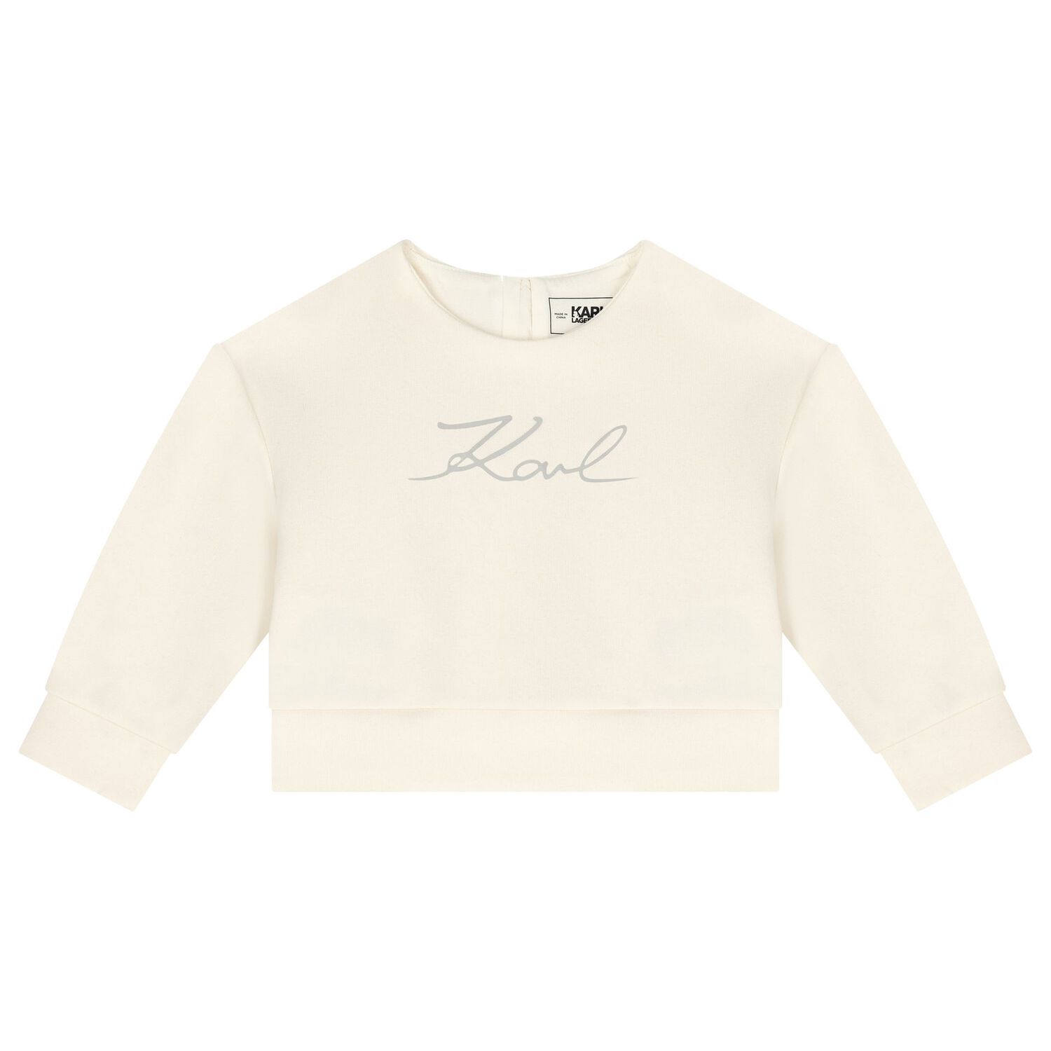 Younger Girls Ivory & Black Logo Skirt Set, 1, hi-res image number null
