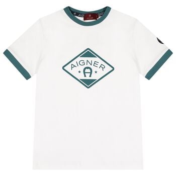 Boys White Logo T-Shirt