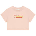 Girls Pink Logo T-Shirt, 2, hi-res
