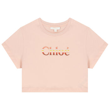 Girls Pink Logo T-Shirt
