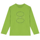 Boys Grey & Green Long Sleeve Top ( 2-Pack ), 1, hi-res