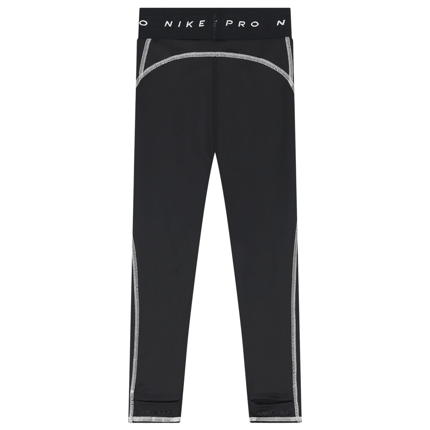 Girls Black Logo Leggings, 1, hi-res