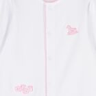 Baby Girls White & Pink Vintage Toy Treasures Babygrow Set, 1, hi-res
