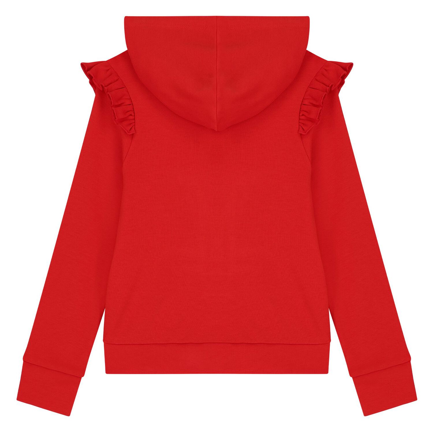 طقم بدلة بنات رياضية مكشكشة  باللون الأبيض والأحمر , 1, hi-res image number null