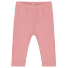 Younger Girls White, Pink & Beige Leggings Set, 2, hi-res