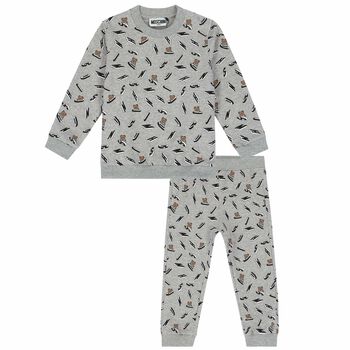 Grey Teddy Logo Tracksuit