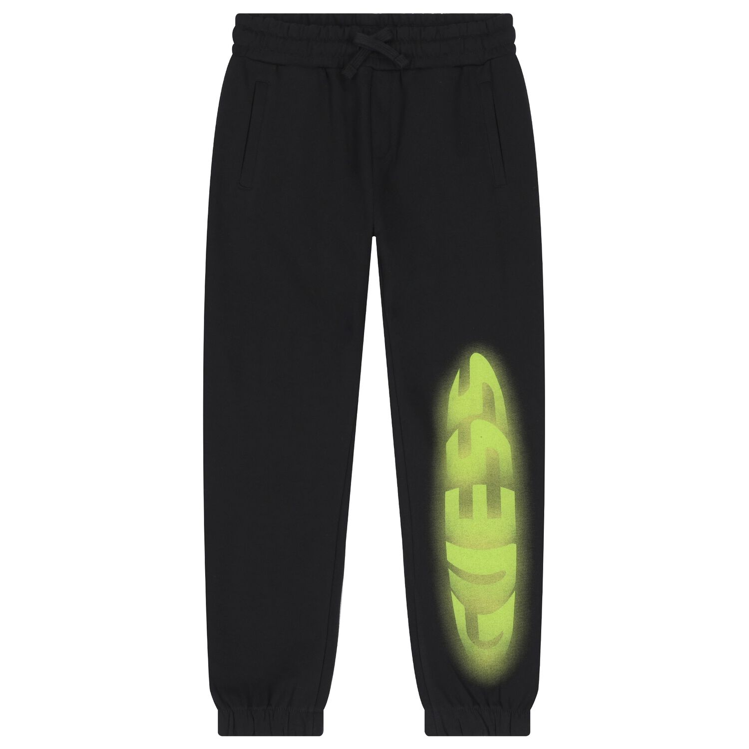 بنطال رياضي أسود بشعار للأولاد, 1, hi-res image number null