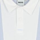 Baby Boys White & Blue Knitted Shorts Set, 2, hi-res