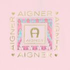 تيشيرت بنات بالشعار باللون الوردى, 1, hi-res