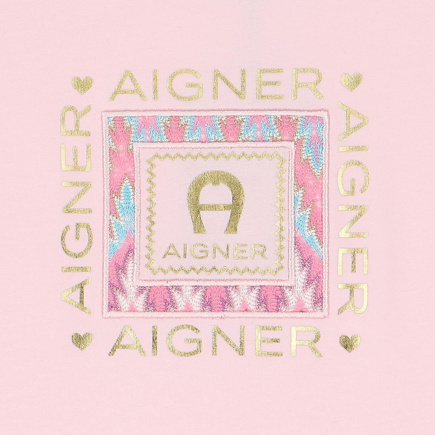 تيشيرت بنات بالشعار باللون الوردى, 1, hi-res image number null