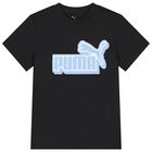 Boys Black & Blue Logo T-Shirt, 1, hi-res