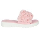 Girls Pink Ruffled Sliders, 2, hi-res