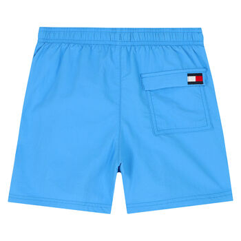Boys Blue Logo Swim Shorts