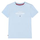 طقم شورت أولاد بالشعار باللون الأزرق , 2, hi-res